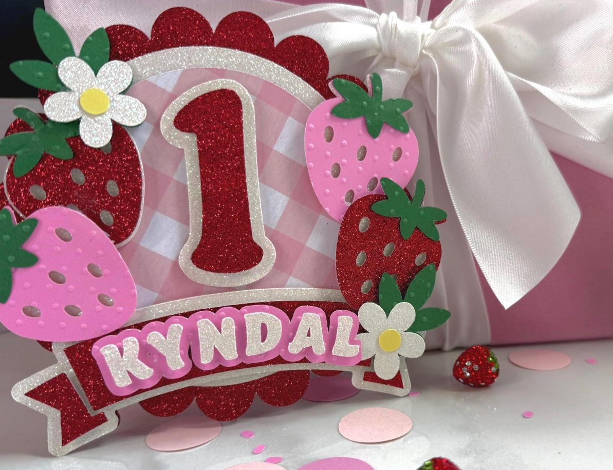 Berry Pretty Girl Cake Topper