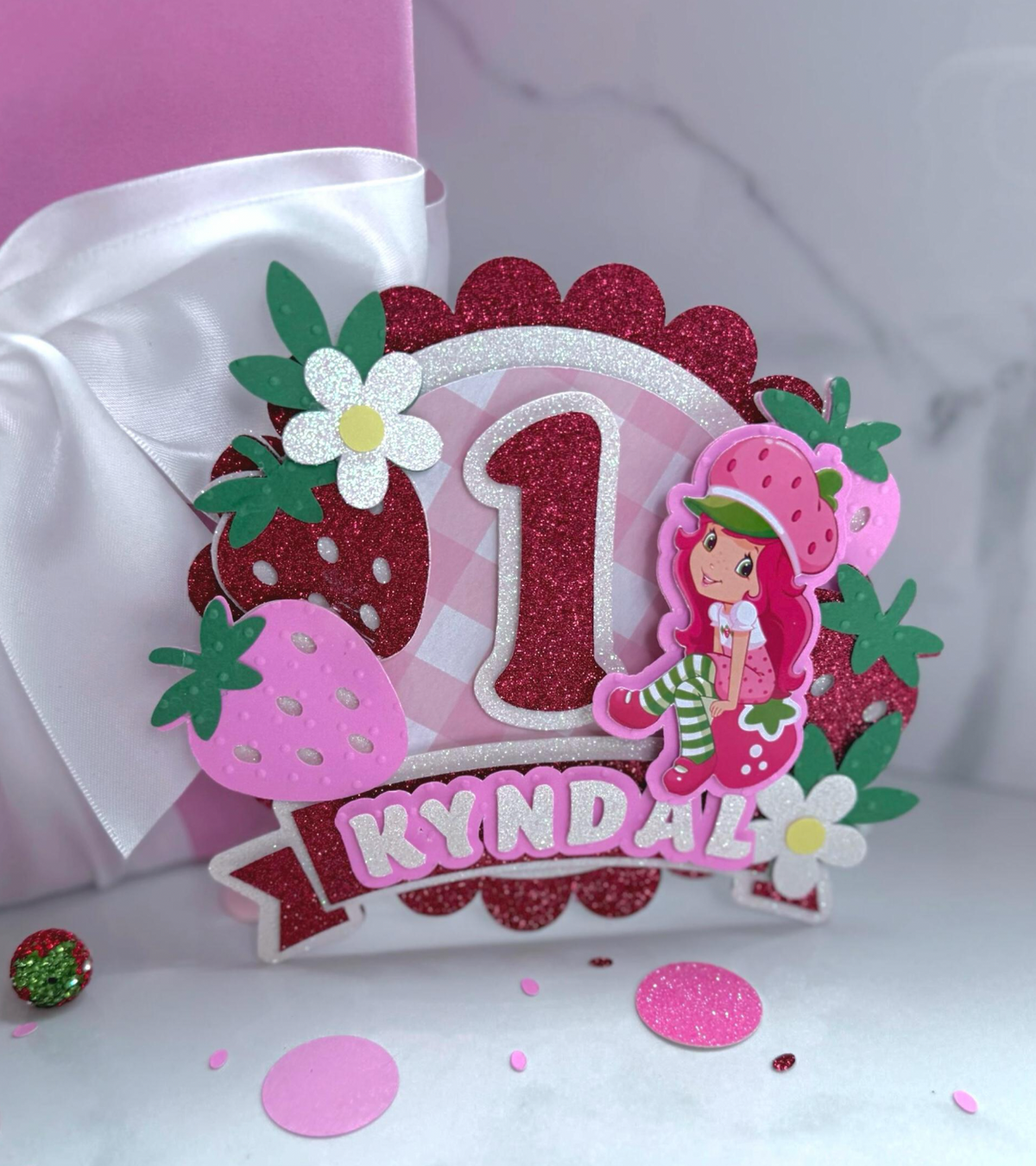 Berry Pretty Girl Cake Topper