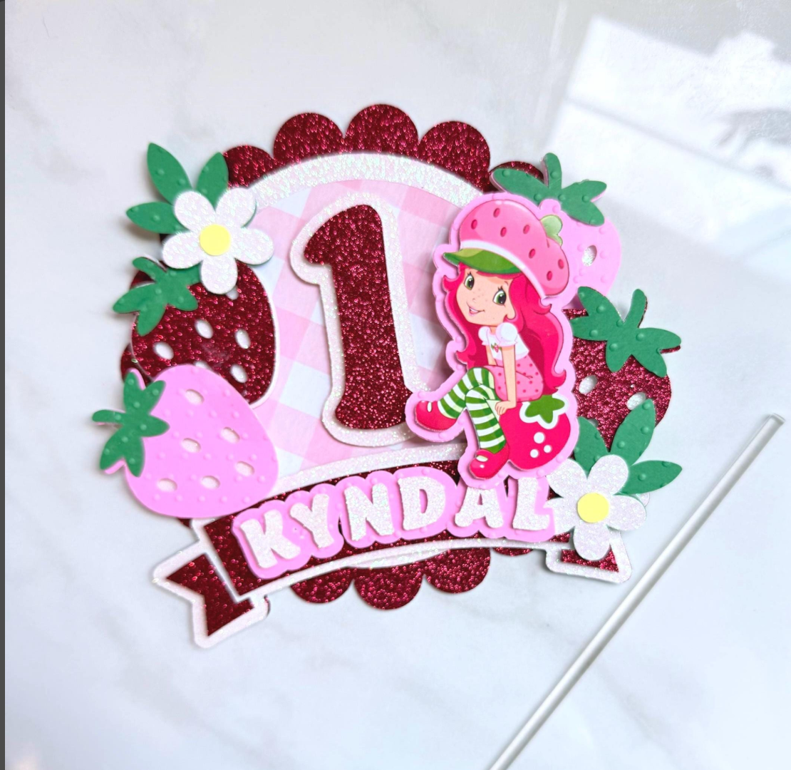 Berry Pretty Girl Cake Topper