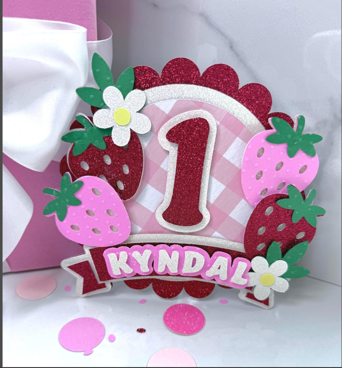 Berry Pretty Girl Cake Topper