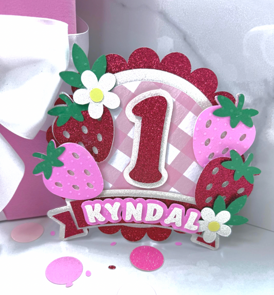 Berry Pretty Girl Cake Topper